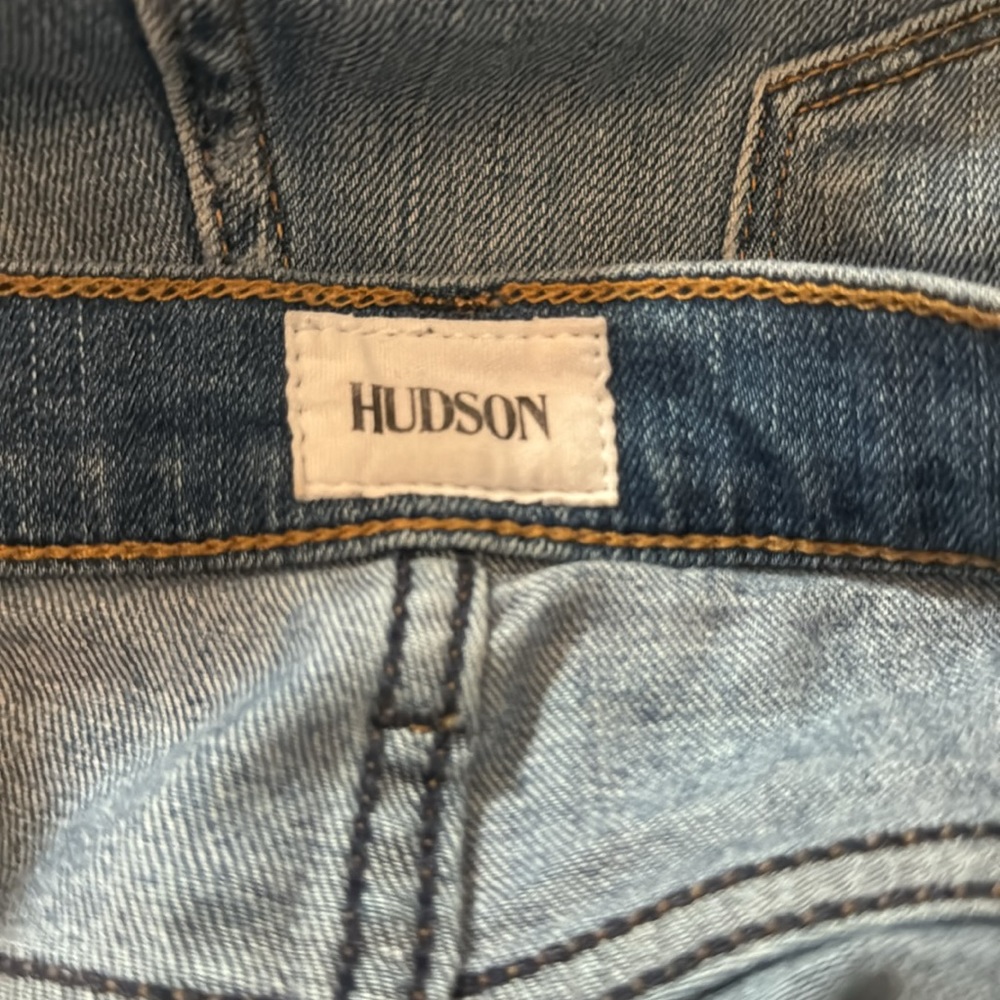 Hudson Distressed High Rise Jeans - Picture 4 of 5